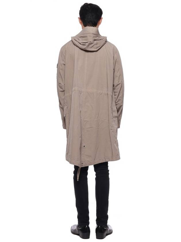 Cupro Cotton Twill TC Parka Beige - STONE ISLAND - BALAAN 6