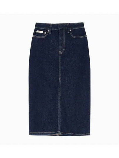 Pencil Denim H-Line Skirt Blue - CALVIN KLEIN - BALAAN 2