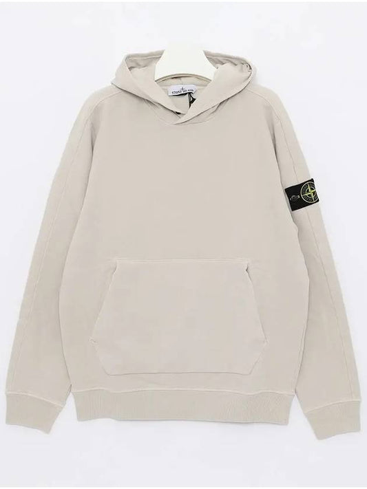 Compass Logo Patch Hoodie Ice - STONE ISLAND - BALAAN 2