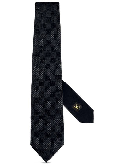 Men's Damier Tie Black - LOUIS VUITTON - BALAAN 2