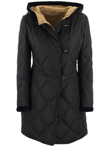 Virginia Quilted Coat with Hood - FAY - BALAAN 1