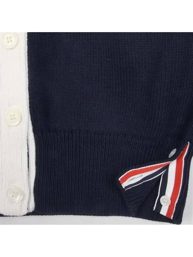 Thome Browne 4 Bar Cardigan Navy - THOM BROWNE - BALAAN 5