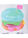 Burger Print Logo Short Sleeve T-Shirt Optic White - ACNE STUDIOS - BALAAN 5