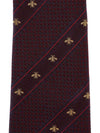 mens bee tie burgundy - GUCCI - BALAAN 5