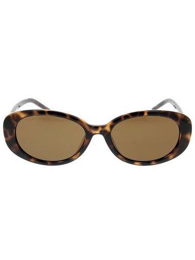 Eyewear Oval Frame Sunglasses Havana - GUCCI - BALAAN 1