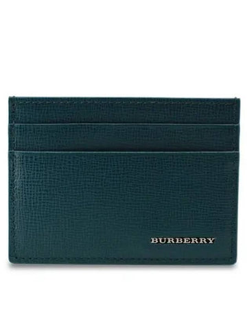 Sandon Metal Logo Card Wallet Green - BURBERRY - BALAAN 1