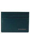 Sandon Metal Logo Card Wallet Green - BURBERRY - BALAAN 1