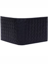 Intrecciato Weaving Half Wallet Black - BOTTEGA VENETA - BALAAN 6