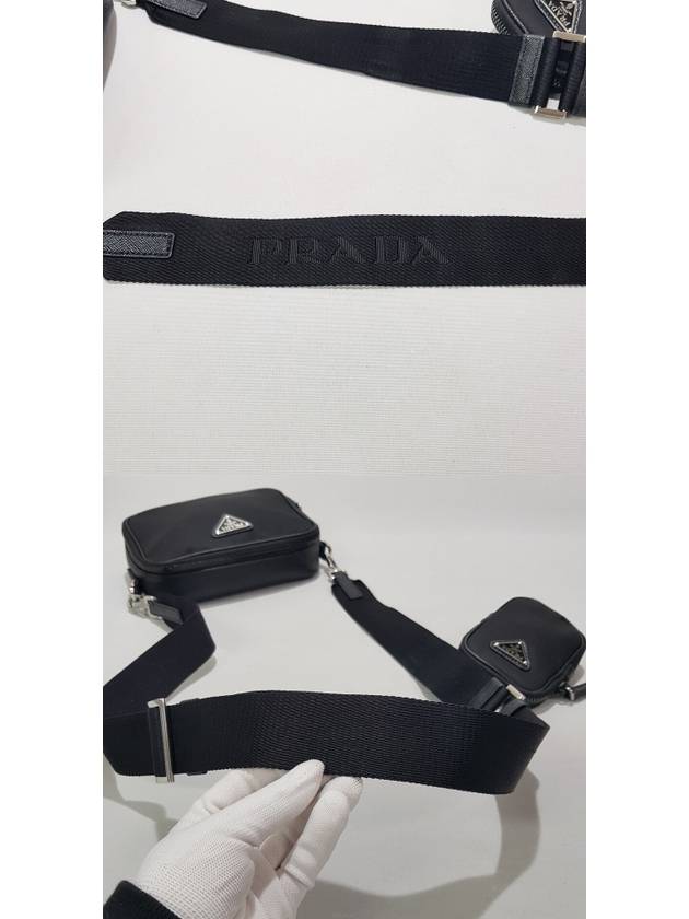 Brick Re Nylon Saffiano Leather Cross Bag 2VH070 - PRADA - BALAAN 7