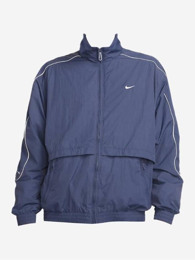 NSW Solo Swoosh Woven Track Jacket Thunder Blue - NIKE - BALAAN 1