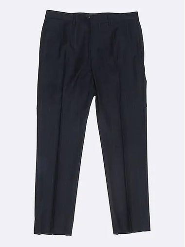 Armani Navy Color Check Pattern 100 Virgin Wool Men s Suit Pants 50 - GIORGIO ARMANI - BALAAN 1