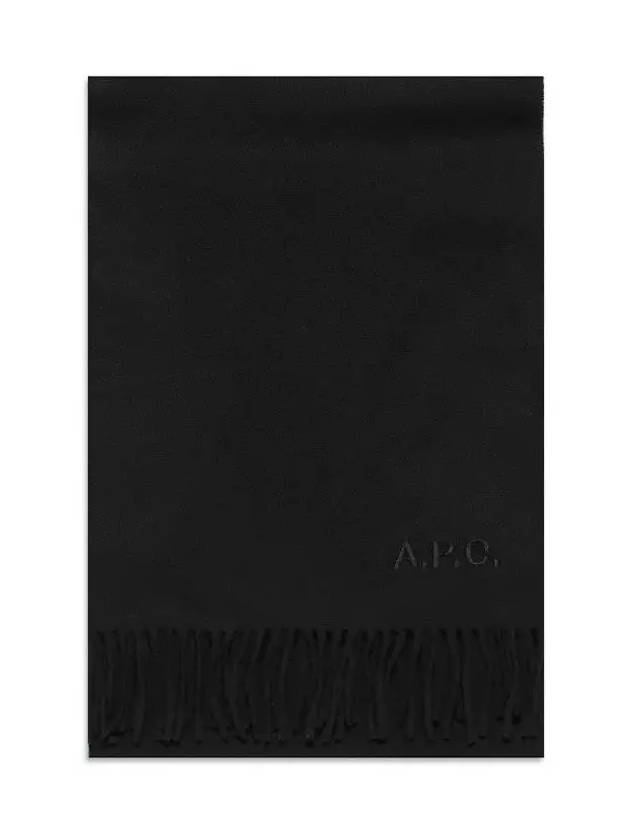 Ambroise Embroidered Muffler Black - A.P.C. - BALAAN 3