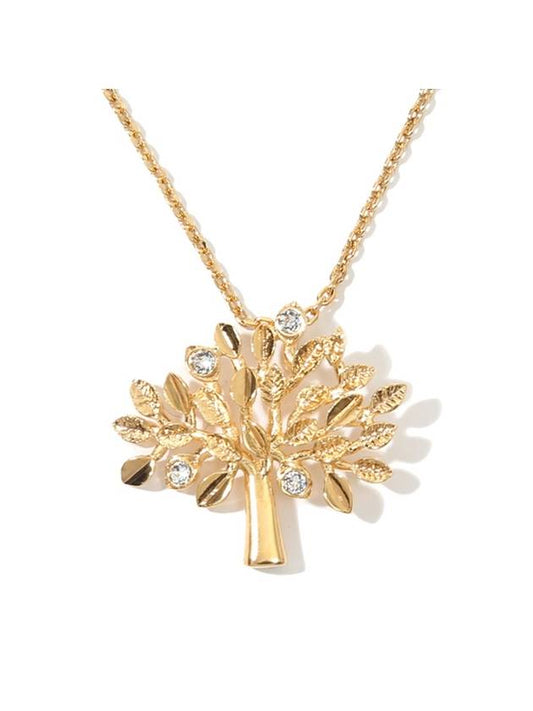 tree crystal necklace gold - MULBERRY - BALAAN.