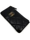 Lambskin 19 phone holder card wallet long - CHANEL - BALAAN 6