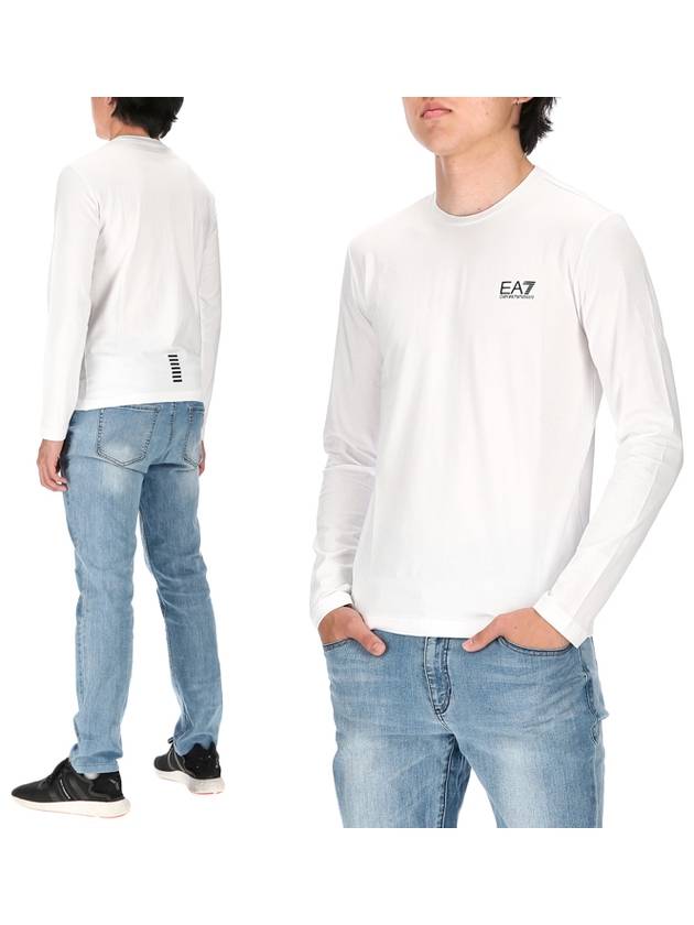 Core Identity Stretch Jersey Long Sleeve T-Shirt White - EMPORIO ARMANI - BALAAN 2