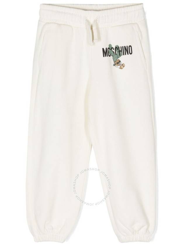 Moschino Logo-Print Pique Cotton Track Pants, Size 6 - MOSCHINO - BALAAN 1