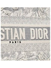 Toile De Jouy Embroidery Medium Book Tote Bag Ecru Grey - DIOR - BALAAN 6