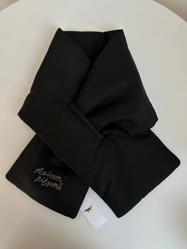 Padded muffler scarf NM06202WQ4035 black ONE SIZE - MAISON KITSUNE - BALAAN 4