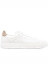 Logo Leather Low Top Sneakers White - BRUNELLO CUCINELLI - BALAAN 2