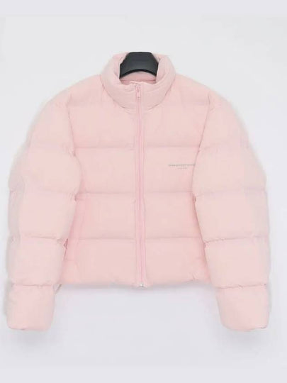 Wang Logo Crop Puffer Padding Light Pink - ALEXANDER WANG - BALAAN 2