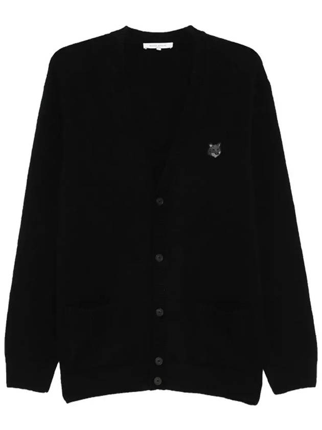 Maison Kitsune Bold Fox Head Patch Men s Wool Cardigan NM00506 P199 - POLO RALPH LAUREN - BALAAN 2