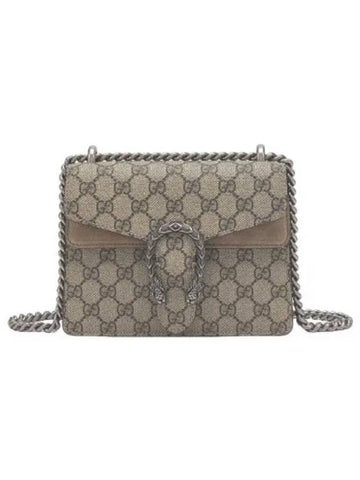 Mini Dionysus GG Supreme Canvas Shoulder Bag Beige - GUCCI - BALAAN 1