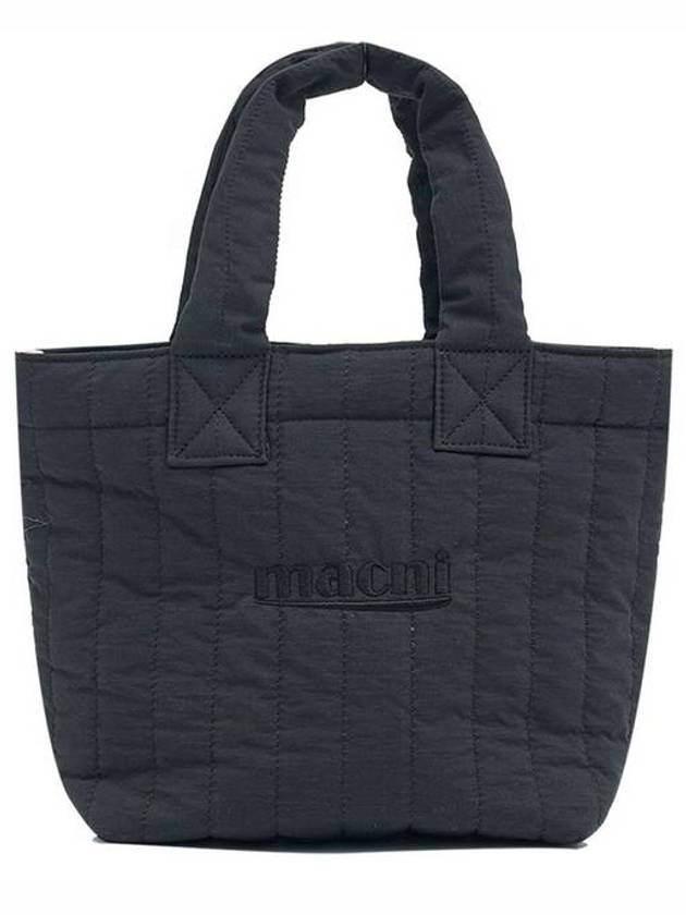 Quilted Small Tote Bag Black - MACNI - BALAAN 1