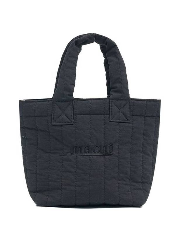 Quilted Small Tote Bag Black - MACNI - BALAAN 1