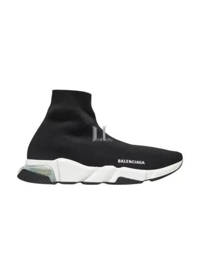 Speed Trainer Clear Sole High Top Sneakers Black - BALENCIAGA - BALAAN 2