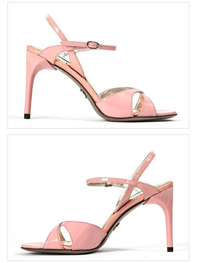 DP Sale C08417 A6180 80400 Pink Enamel Sandals - DOLCE&GABBANA - BALAAN 2