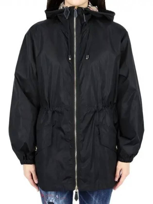 Nylon Lightweight Hooded Jacket Black - BURBERRY - BALAAN 2