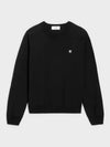 Triomphe Crew Neck Wool Knit Top Black - CELINE - BALAAN 2