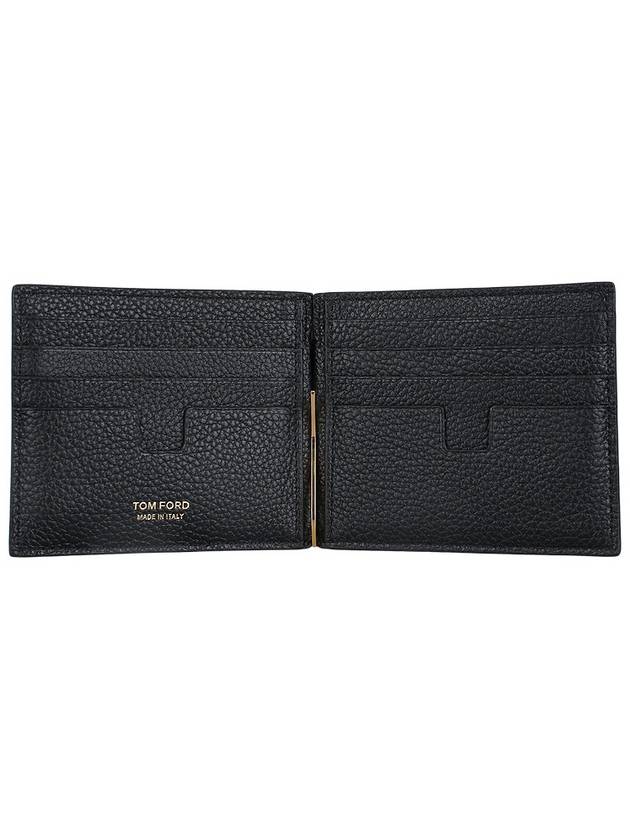 Money Clip Leather Card Holder Black - TOM FORD - BALAAN 5