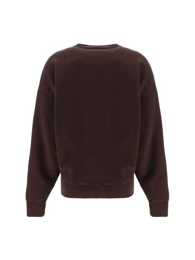 Crew Neck Sweatshirt Taupe Fonce - SAINT LAURENT - BALAAN 3