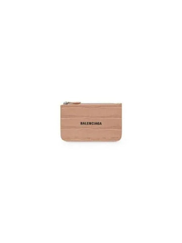 Women's Card Wallet Women's Cash Large Long Coin And Card Holder Crocodile Emboss - BALENCIAGA - BALAAN 1