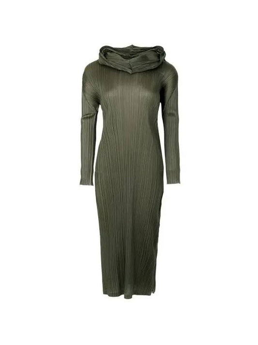 Pleated Please PP38 JH136 65 Pleated Hooded One Piece - ISSEY MIYAKE - BALAAN 1