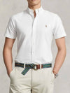 24SS Polo Men's Slim Fit Logo Embroidery Oxford Short Sleeve Shirt 710787736003 - RALPH LAUREN - BALAAN 2