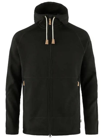 24SS Men's Ovik Fleece Hoodie Black 82252 550 - FJALL RAVEN - BALAAN 1