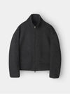 Semi overfit two way high neck full zip up knit black - INDUST - BALAAN 9