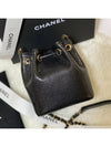 CC Logo Mini Chain Bucket Bag Black - CHANEL - BALAAN 6