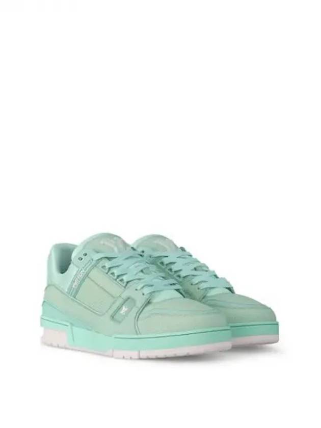 LV Trainer Low Top Sneakers Green - LOUIS VUITTON - BALAAN 2