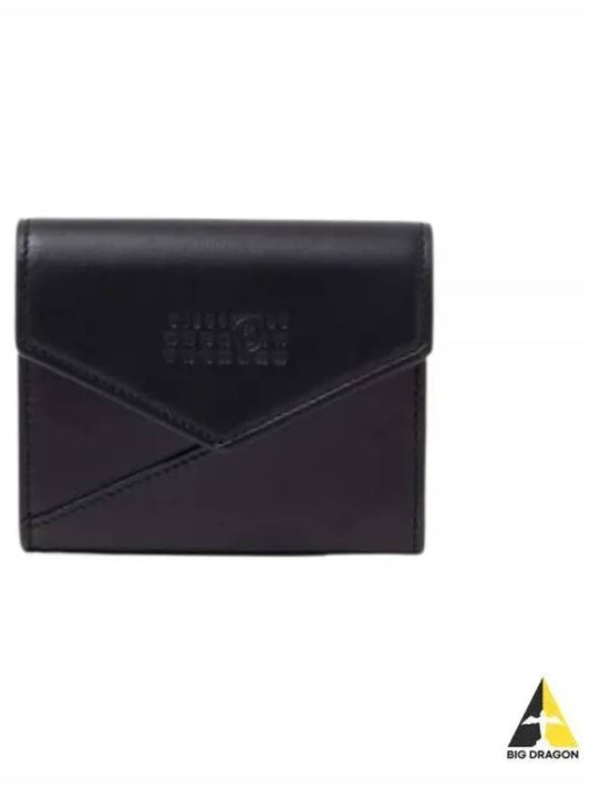 Japanese 6 Leather Card Wallet Black - MAISON MARGIELA - BALAAN 2