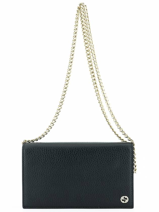 Mini Cross Bag 466506 Black Leather Women s Chain - GUCCI - BALAAN 1