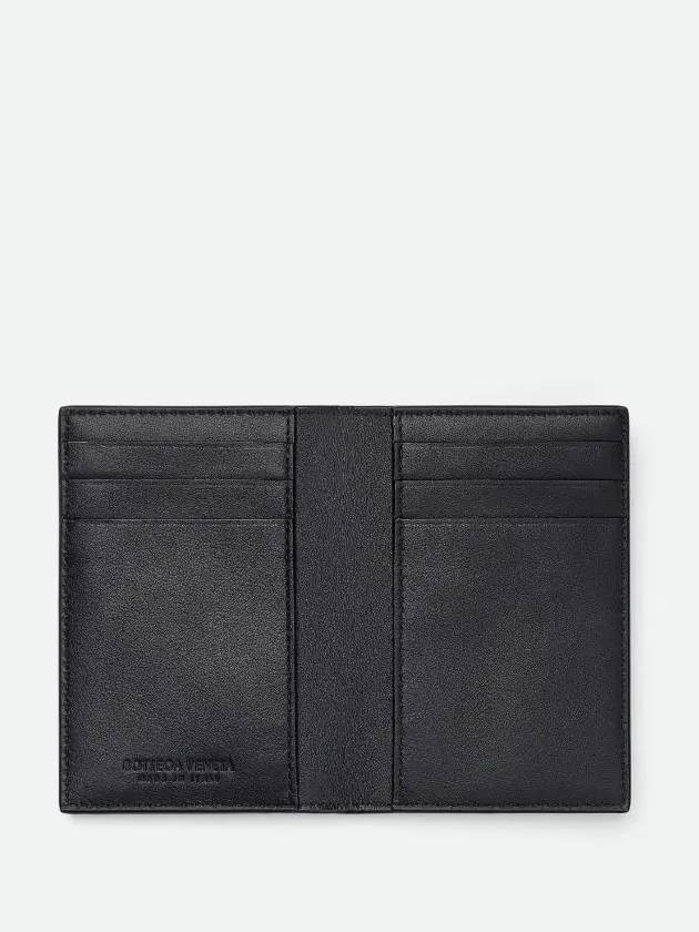 Intrecciato Flap Card Case Black - BOTTEGA VENETA - BALAAN 3