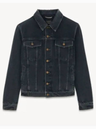 Pocket Denim Jacket Black - SAINT LAURENT - BALAAN 2