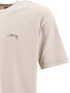 Lazy Short Sleeve T Shirt Bone - STUSSY - BALAAN 5