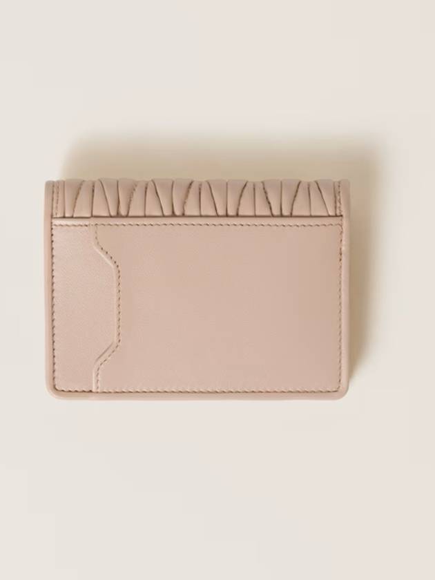 Materasse Flap Half Wallet Card Powder Pink Women s - MIU MIU - BALAAN 3