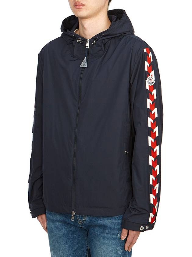 Moyse Logo Zip-Up Hoodie Navy - MONCLER - BALAAN 4