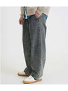 Wide fit banded denim pants SAND WASHED BLUE - BLACKBROWN - BALAAN 3