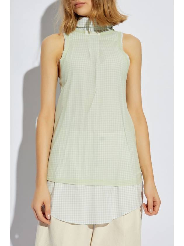 Maison Margiela Sleeveless Top, Women's, Green - MAISON MARGIELA - BALAAN 3